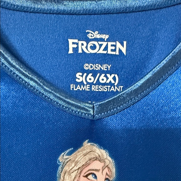 Disney Frozen Royal Blue Dress with Elsa Motif - Picture 2 of 2